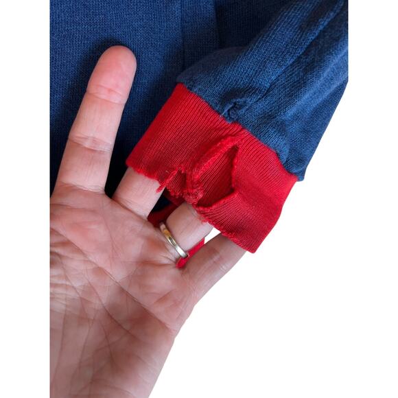 Vintage 80s Superman Embroidered Kids Sweatshirt Blue Rob Roy Made USA Size 10 - Picture 5 of 9